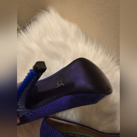 Rachel Rachel Roy Women's Purple & Blue Textured Heels Shoes size 9 1/2 M - Picture 12 of 16